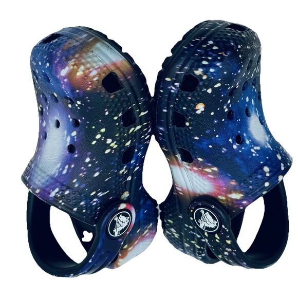Crocs Toddler Shoes Galaxy Cosmic Clogs Unisex Multicolor Size C5 C 5 - Picture 6 of 9